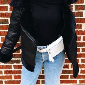 White Steve Madden Belt Bag